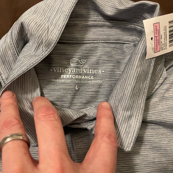 Two NWT Vineyard Vines performance polo shirts L - Picture 4 of 5